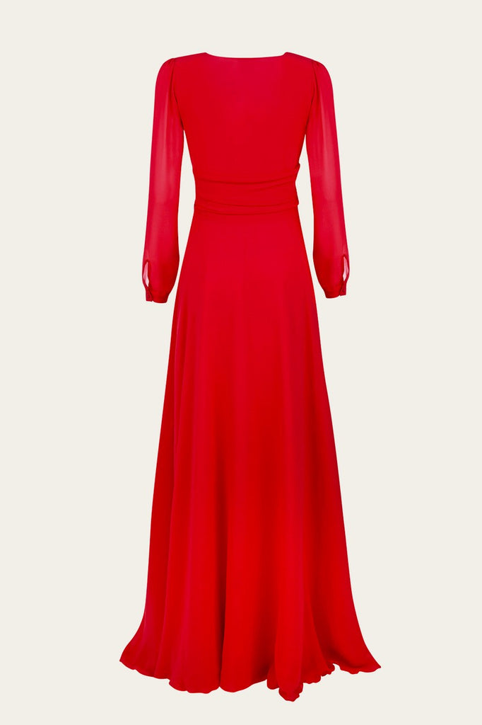 Flora Gala Dress - Red