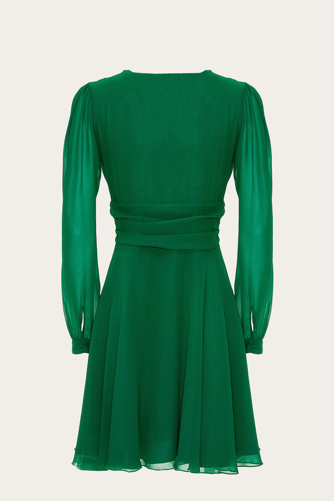 celeste pisenti flora short dress green 82 cm F