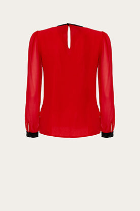 Celeste Pisenti Ritz Blouse Red B