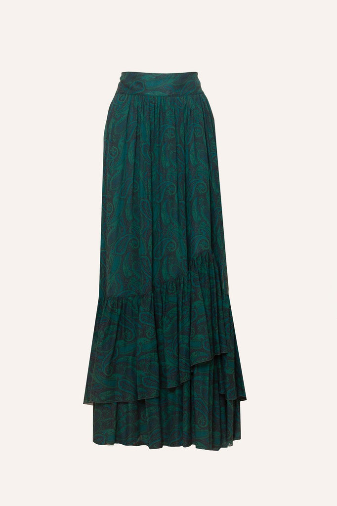 Dakota Long Skirt - Cashmire Blue