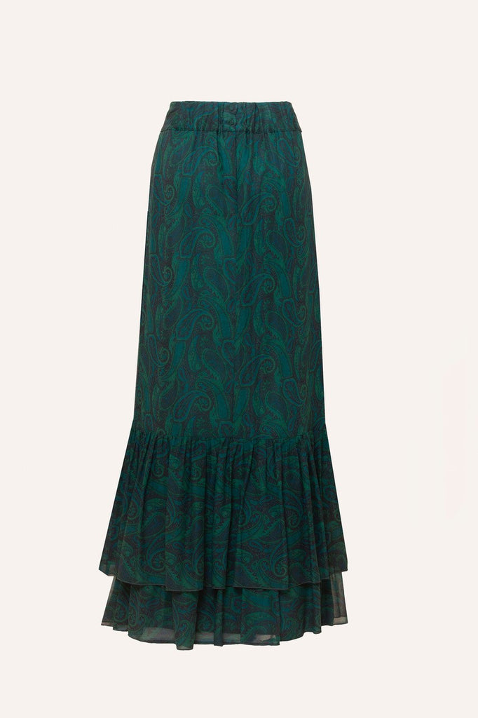 Dakota Long Skirt - Cashmire Blue