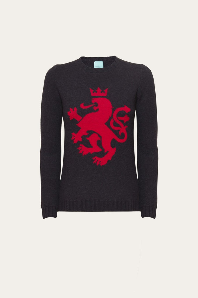 Heraldic Lion Pull - Black and Red